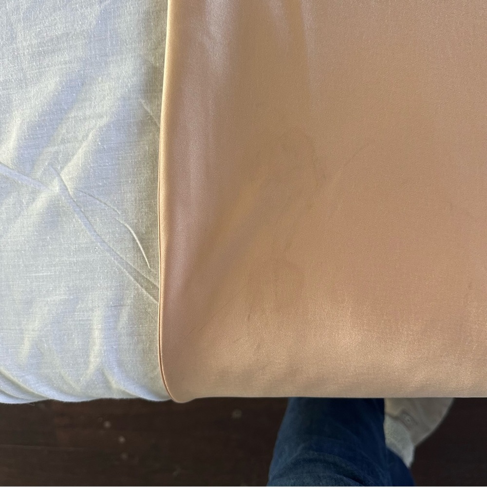 Alice + Olivia Blush Satin Corset Maxi Dress Cowl Neck Zip Back Special Occasion - Picture 14 of 16